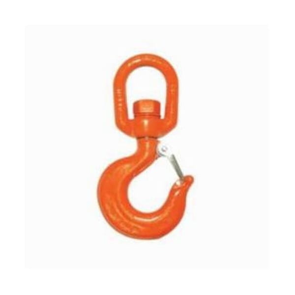 Cm Swivel Rigging Hook With Latch, 7 Ton Load, 80 Grade, Eye Attachment, 169 In Hook Opening M3509A - main